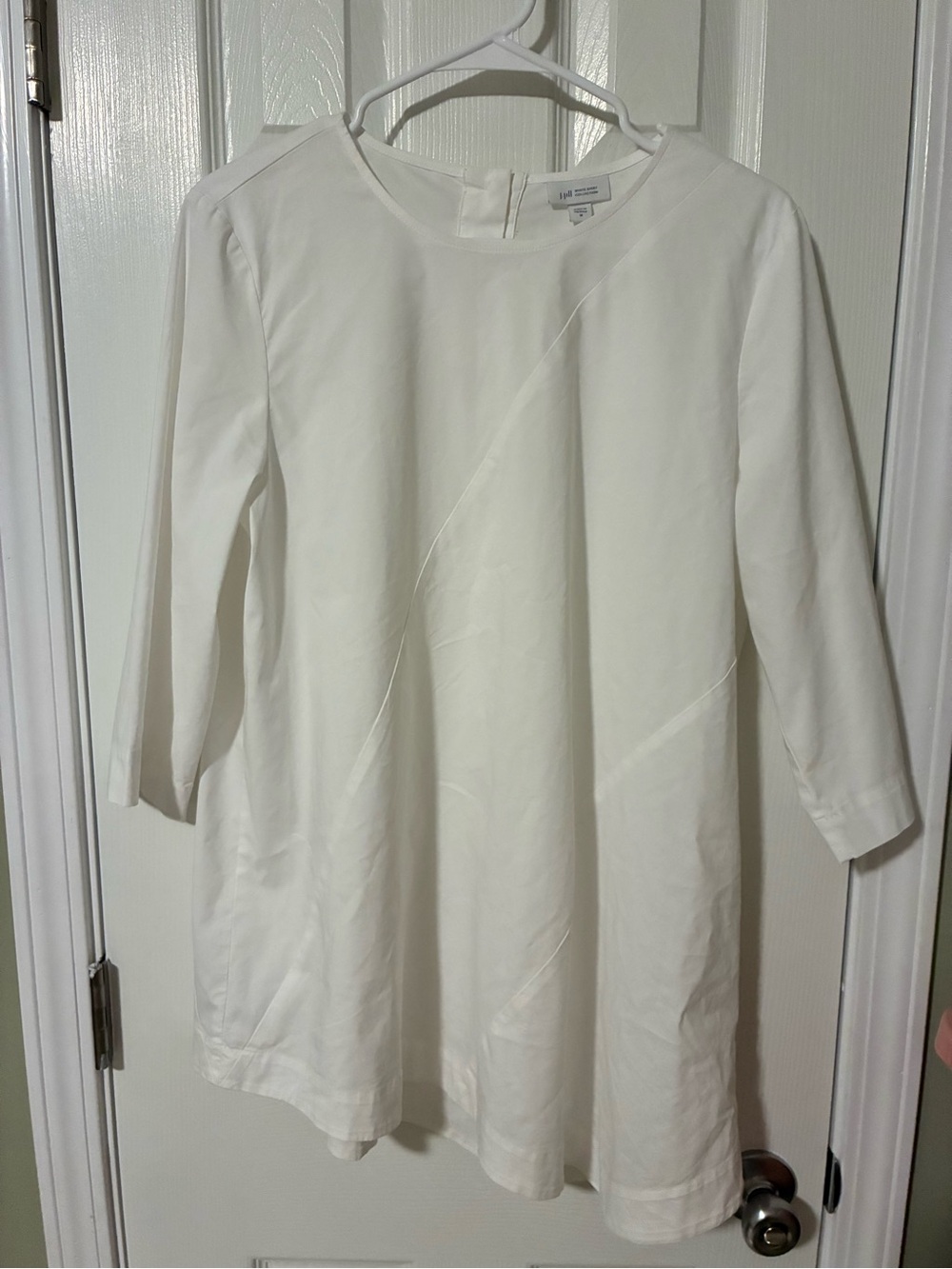 J. Jill White Crewneck Blouse from White Shirt Collection